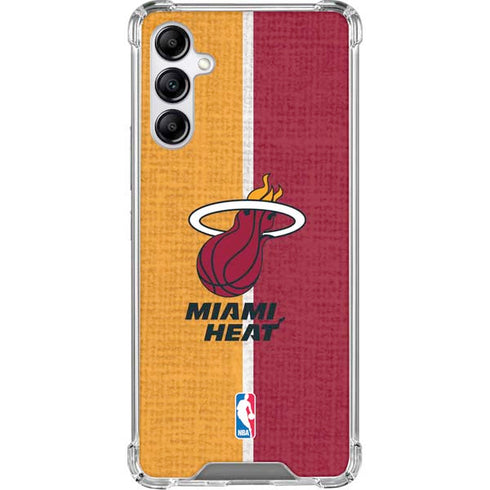 NBA Miami Heat Canvas Galaxy A15 5G Clear Case
